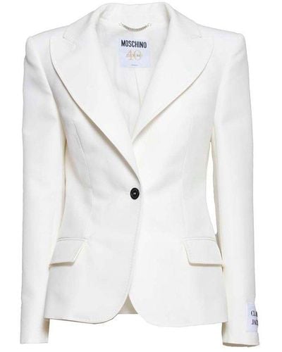 Moschino Classic Buttoned Jacket - White
