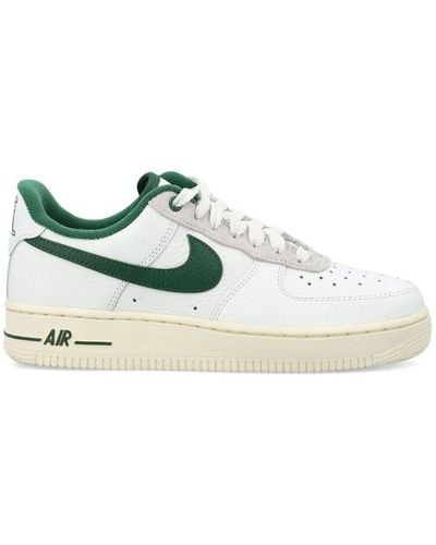 Nike Air Force 1 Logo-embellished Leather Low-top Trainers - White