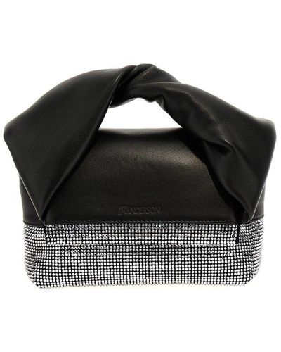 JW Anderson Crystal Twister Small Handbag - Black