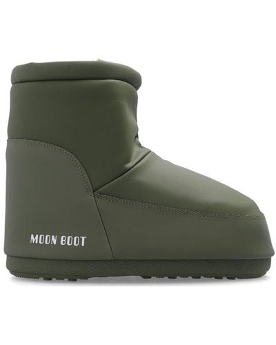 Moon Boot Icon Low Logo Printed Boots - Green