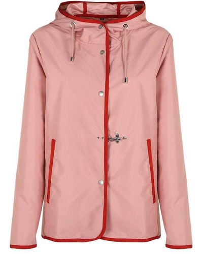 Fay Buttoned Long-sleeved Jacket - Pink