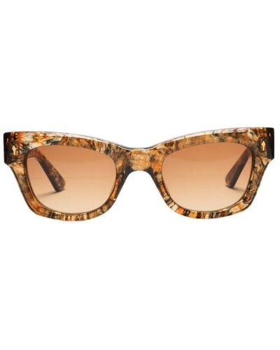 Jacques Marie Mage Cat-eye Sunglasses - Brown
