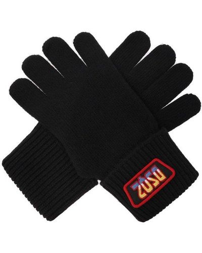 DSquared² Gloves With Logo, - Black