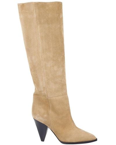 Isabel Marant Almond Toe Knee-high Boots - Green