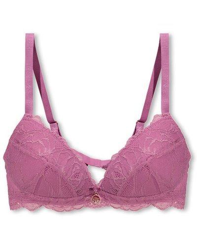 Emporio Armani 'sustainable' Collection Lace Bra - Pink