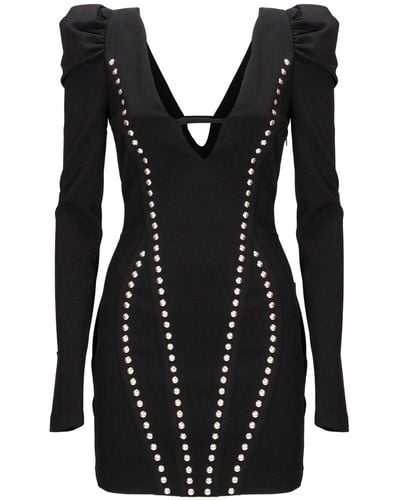 Aniye By Stud-detailed Ruched Dress - Black