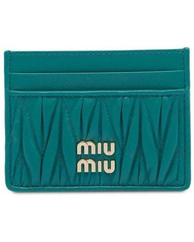 Miu Miu Snap Button Matelassé Wallet