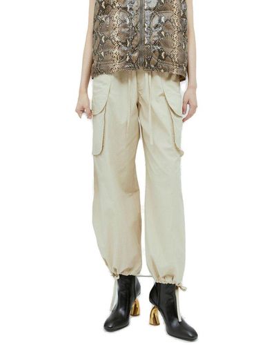 Rejina Pyo Vietta High-waist Wide-leg Cargo Pants - Natural