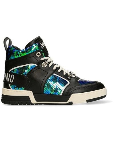 Moschino High-top Lace-up Sneakers - Green