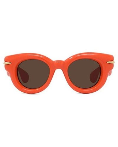 Loewe Round Frame Sunglasses - Red