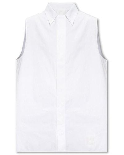 Givenchy Sleeveless Buttoned Shirt - White