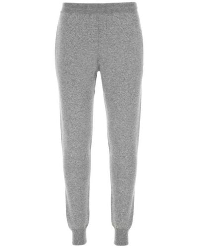 Prada Melange Stretch Cashmere Blend Sweatpants - Grey