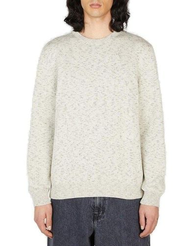 A.P.C. Crewneck Knitted Sweater - White