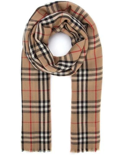 Burberry Giant Vintage Check Scarf - Brown