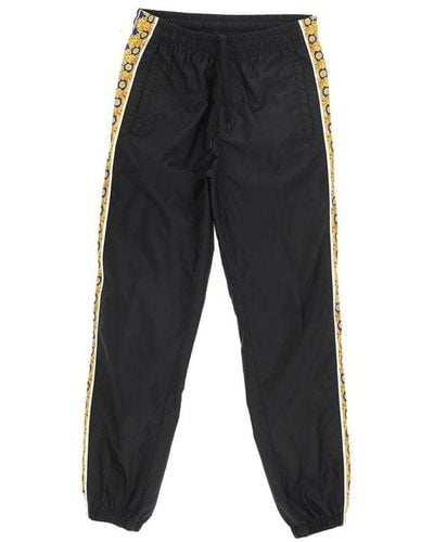 Versace Graphic Printed Drawstring Track Trousers - Black