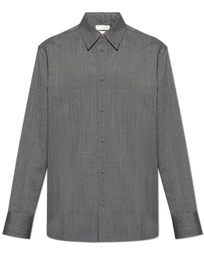Jil Sander Buttoned Shirt - Grey