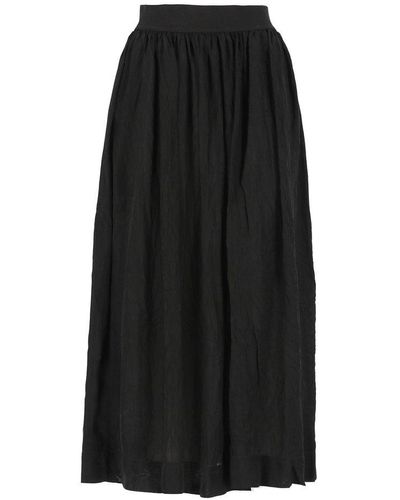 Uma Wang High-waist Pleated Skirt - Black