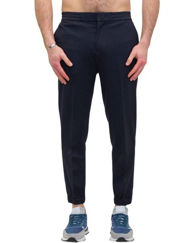 Emporio Armani Cropped Tapered Leg Pants - Blue