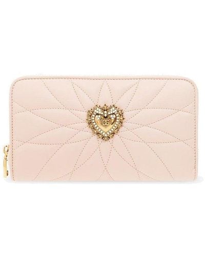Dolce & Gabbana Quilted Wallet - Natural