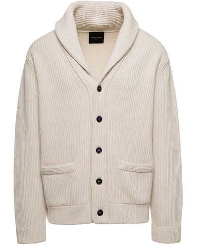 Roberto Collina Button-up Knit Sweater - Natural