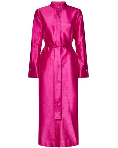 Max Mara Maxmara Studio Gradi Midi Dress - Pink