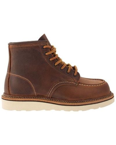 Red Wing Moc Lace-up Boots - Brown