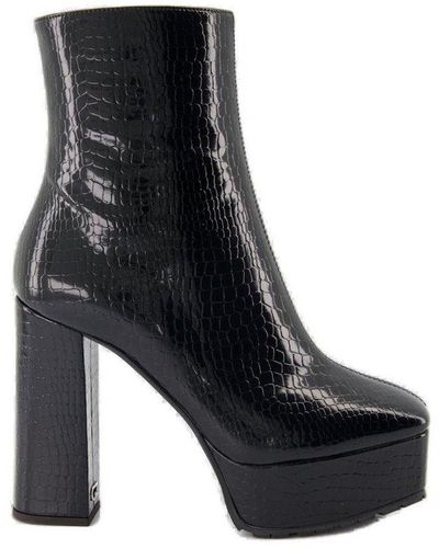 Giuseppe Zanotti Morgana Square Toe Ankle Boots - Black