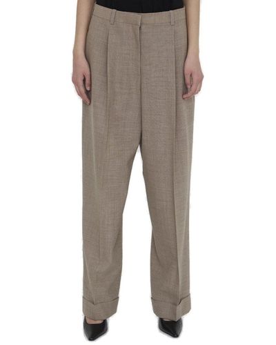 The Row Straight-leg Tailored Trousers - Grey