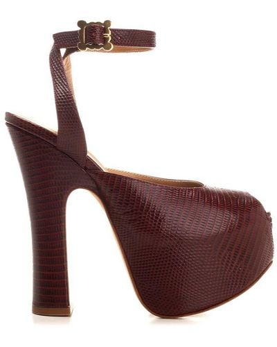 Vivienne Westwood Ankle Strap Platform Sandals - Purple