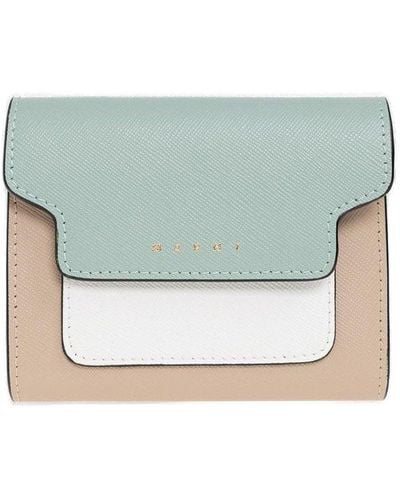 Marni Leather Wallet, - Blue