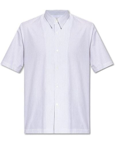 Dries Van Noten Short-sleeved Striped Shirt - White