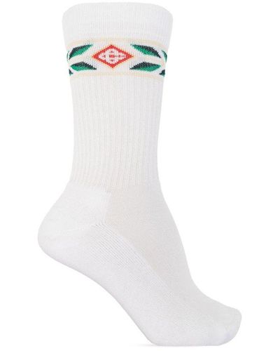 Casablanca Socks With Logo - White