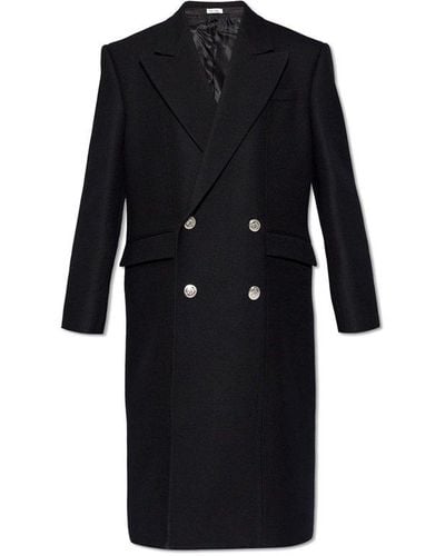 Alexander McQueen Wool Coat, - Black