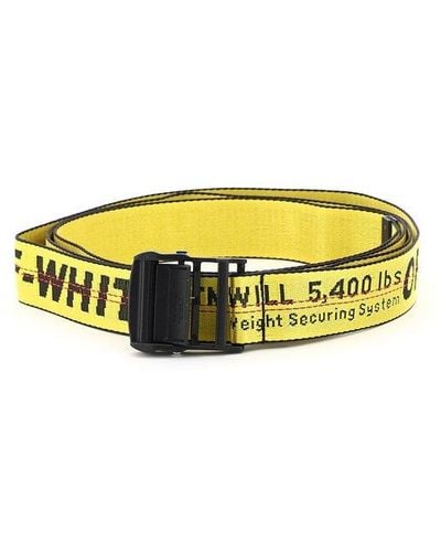 Off-White c/o Virgil Abloh Jacquard Logo Belt - Yellow