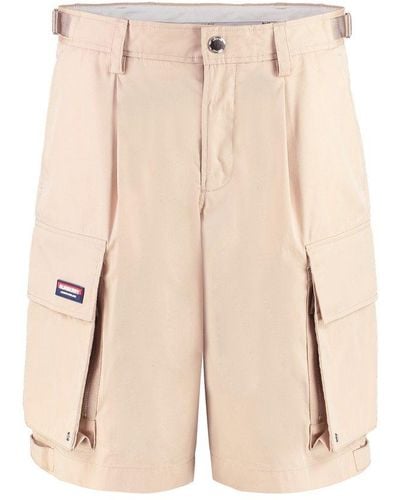 Burberry Pocket Detailed Cargo Shorts - Natural
