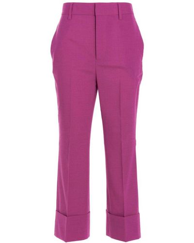 DSquared² Turn Up Trousers - Purple
