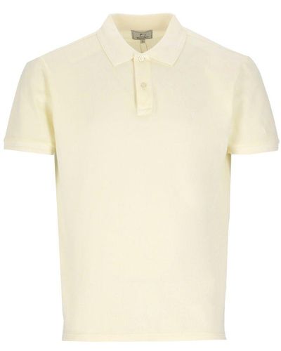Woolrich Logo Patch Short-sleeved Polo Shirt - White