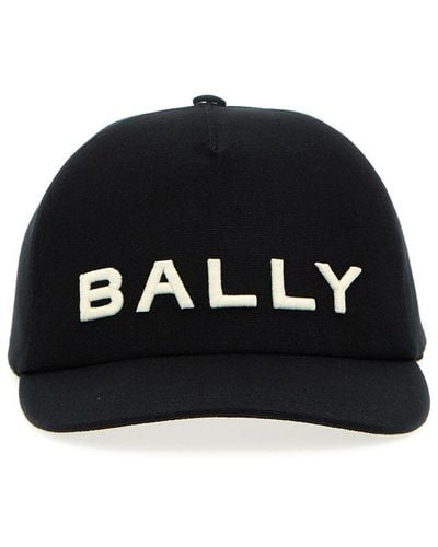 Bally Logo Embroidery Cap Hats - Black