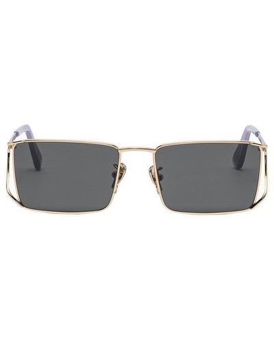 Retrosuperfuture Atlas Rectangular Frame Sunglasses - Grey