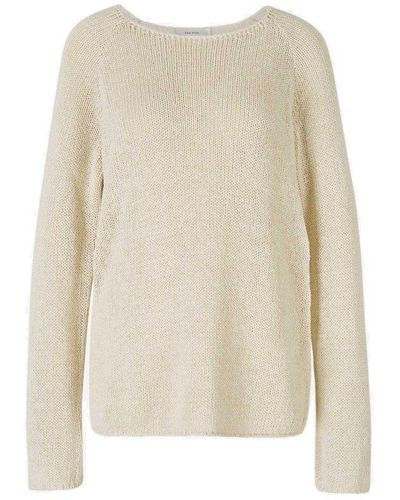The Row Crewneck Knitted Jumper - White