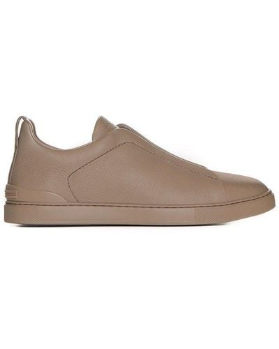 Zegna Triple Stitchtm Sneakers - Brown