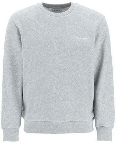 Carhartt Logo Embroidered Sweatshirt - Gray