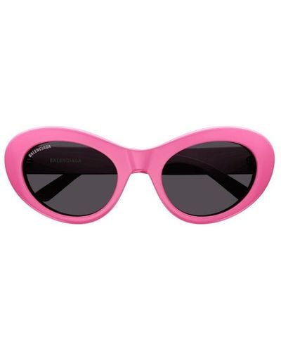 Balenciaga Cat-eye Frame Sunglasses - Pink