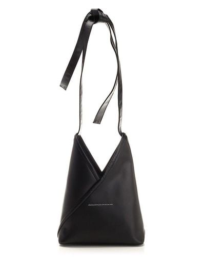 MM6 by Maison Martin Margiela Leather Japanese Bag - Black