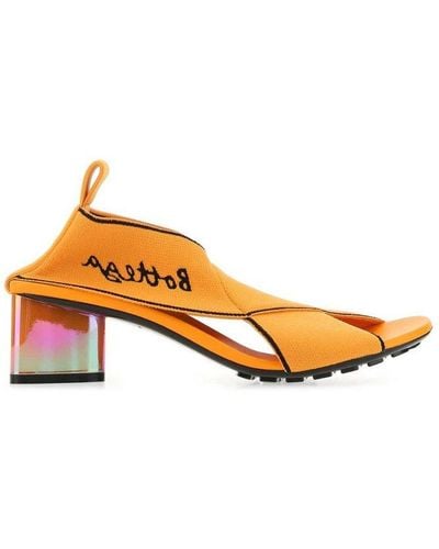Bottega Veneta Elasticated Open Toe Sandals - Orange