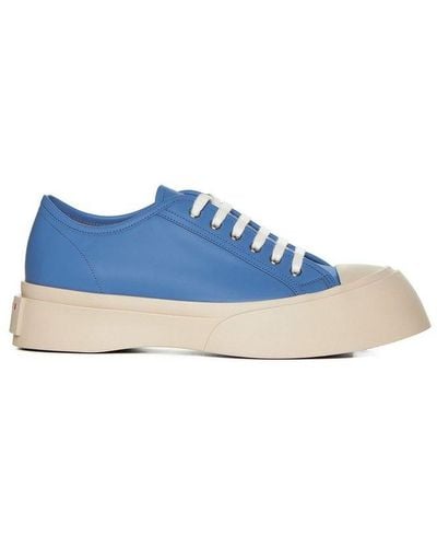 Marni Pablo Leather Sneakers - Blue