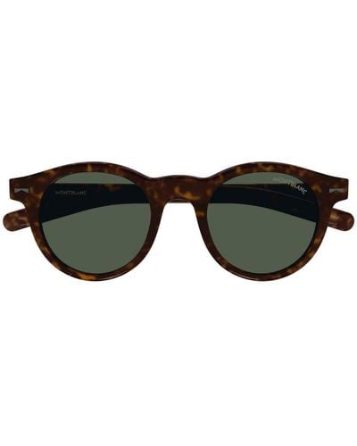 Montblanc Round Frame Sunglasses - Black