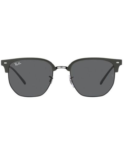 Ray-Ban New Clubmaster Square Frame Sunglasses - Black