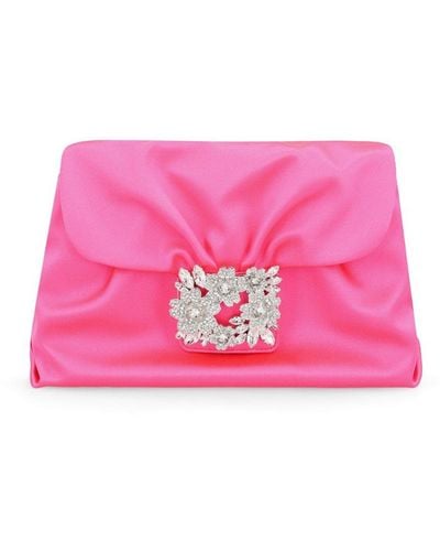 Pink Roger Vivier Clutches and evening bags for Women | Lyst