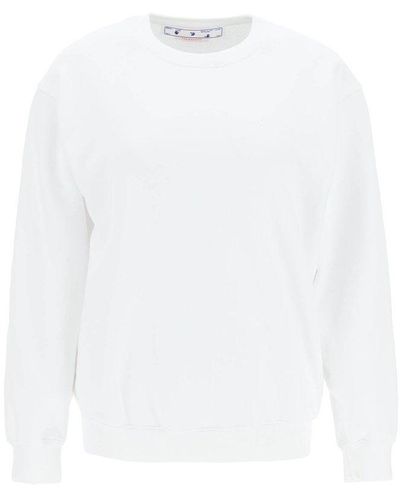 Off-White c/o Virgil Abloh 'diag' Print Crewneck Sweatshirt - White